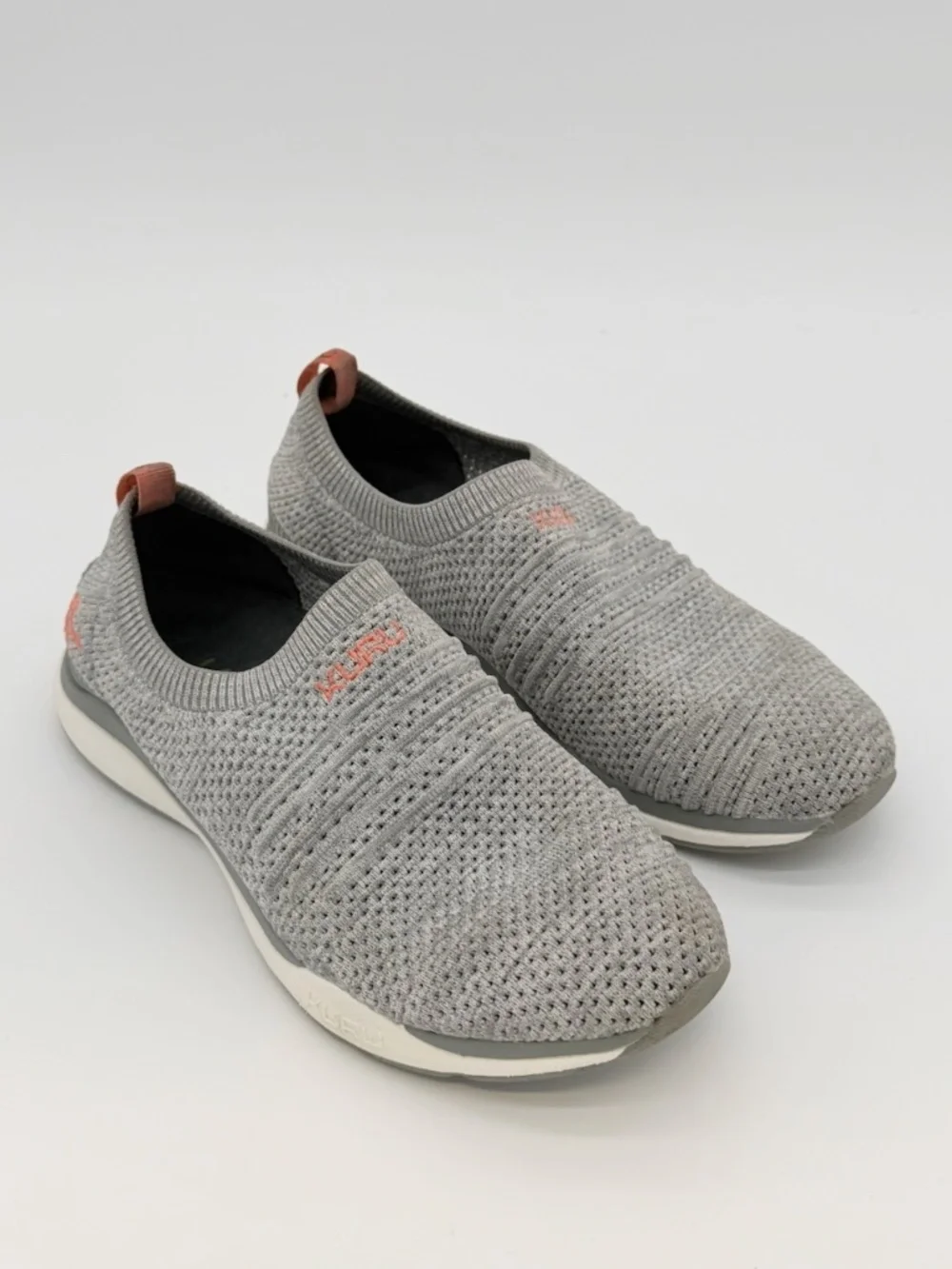 KURU Stride Womens Size 9 Gray Novaknit Slip On Walking Shoes Orthopedic Comfort